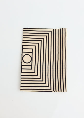 Centered Monogram Silk Scarf