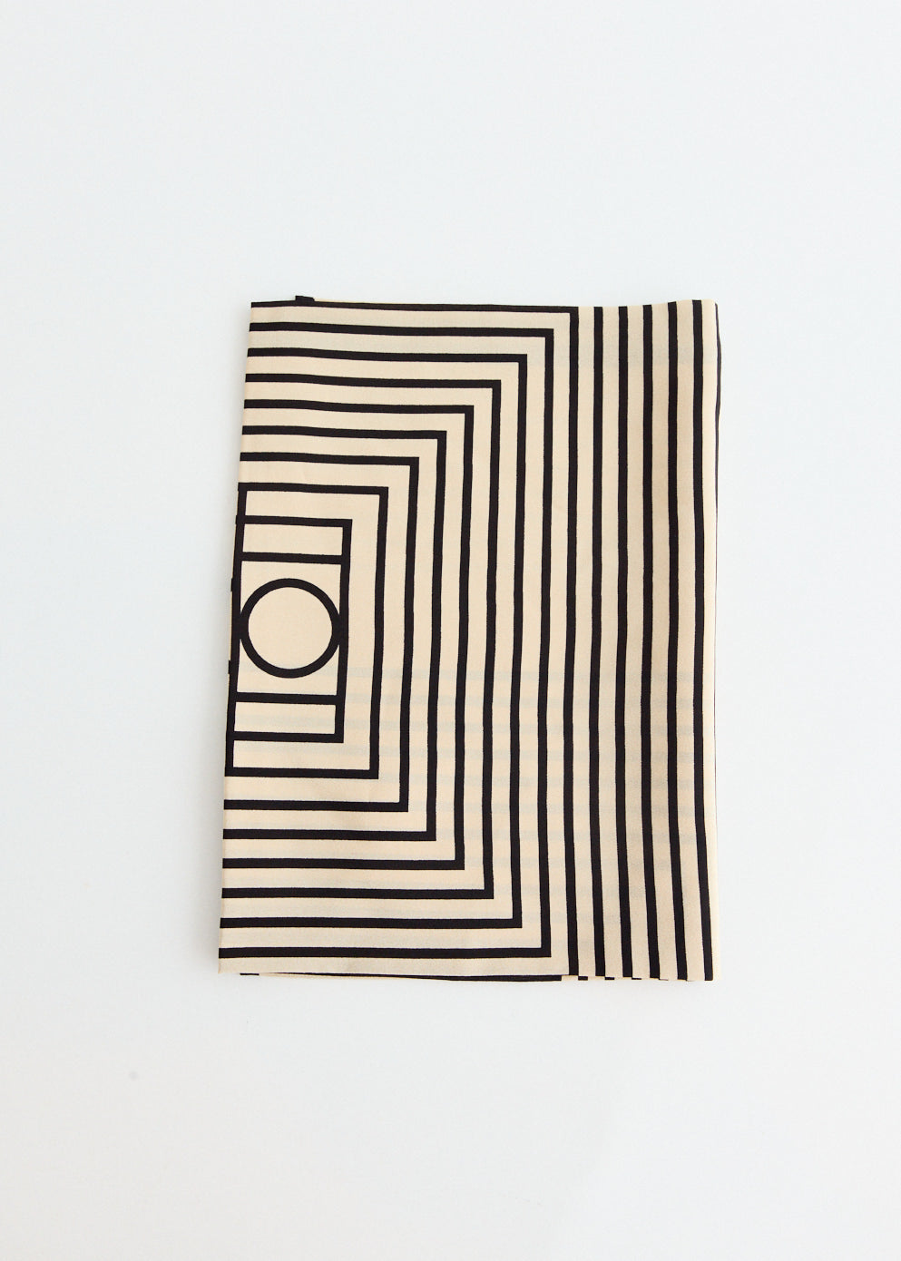 Centered Monogram Silk Scarf