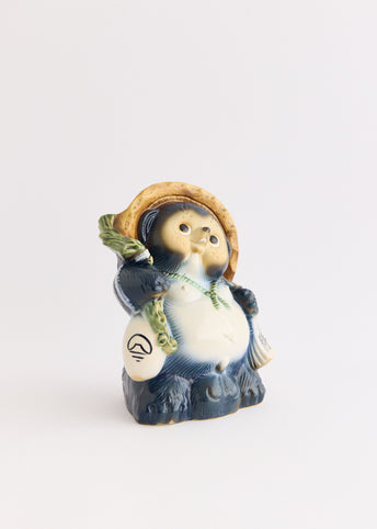 Fortune Raccoon Dog Indigo (Large)