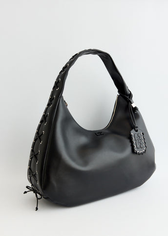 【関税＆送料込み】Ganni Bou Xxl Shoulder Bag Black Black XXL Hobo Bag | GANNI US