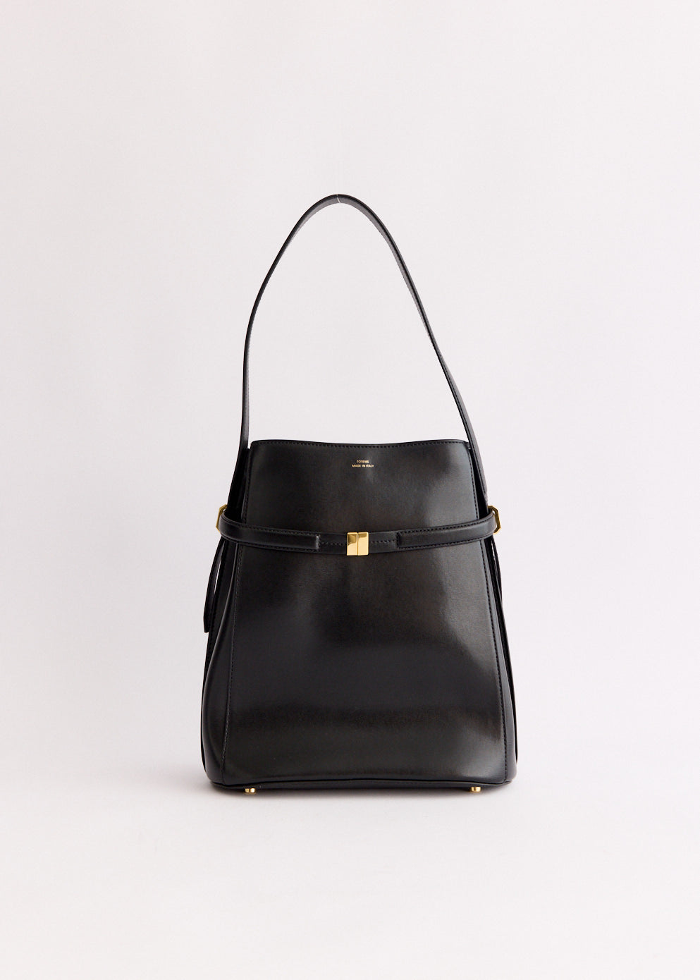 Belted Bucket Bag