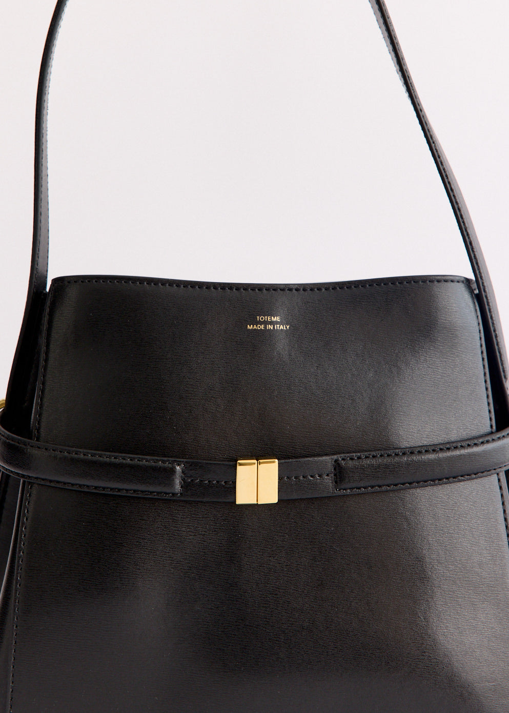 Belted Bucket Bag