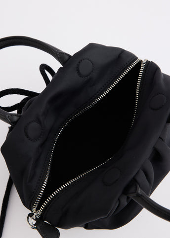 Mini Gathered Top Handle Bag With Daisy