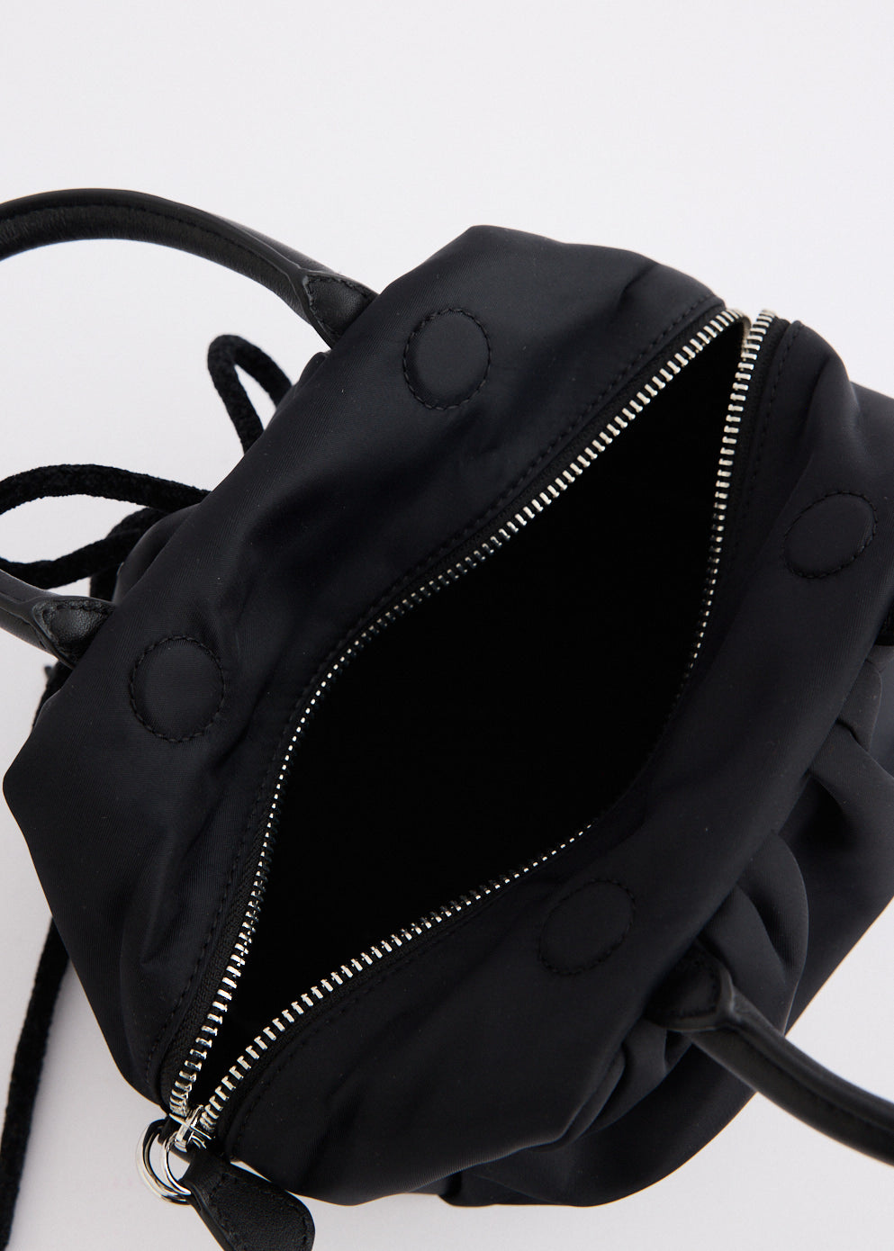 Mini Gathered Top Handle Bag With Daisy