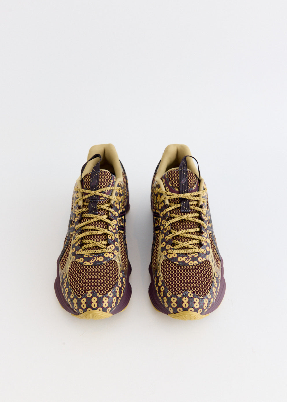 adidas gazelle silver green womens Asics x Kiko Kostadinov US7-S Gel-Kinetic Fluent 'Brown Yellow' Sneakers