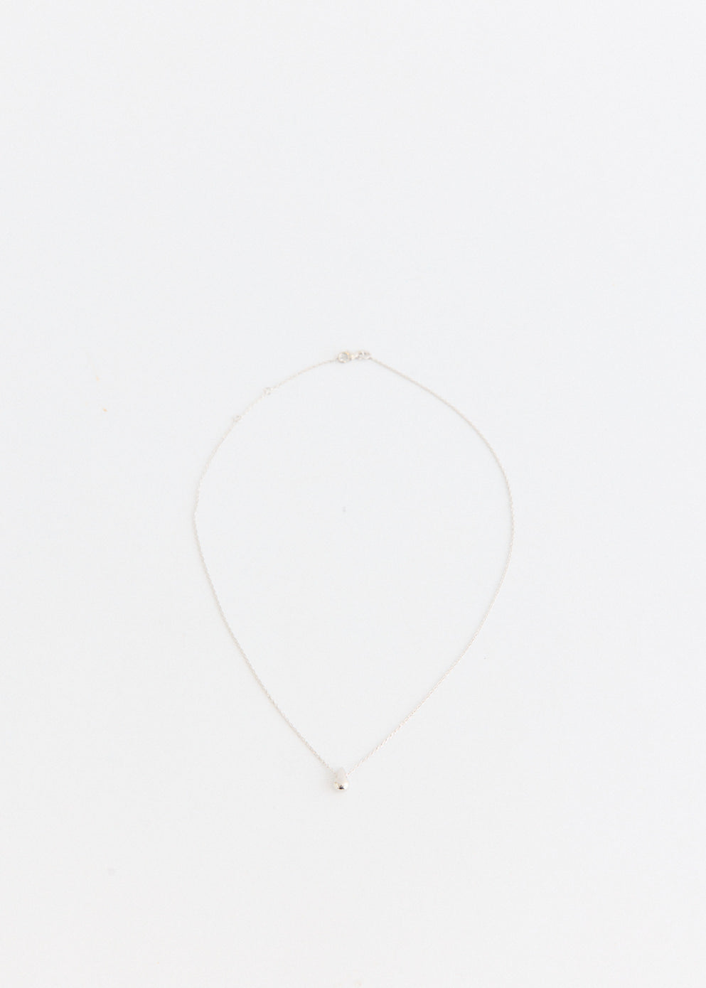 Silver Rain Drop Necklace
