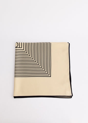Centered Monogram Silk Scarf