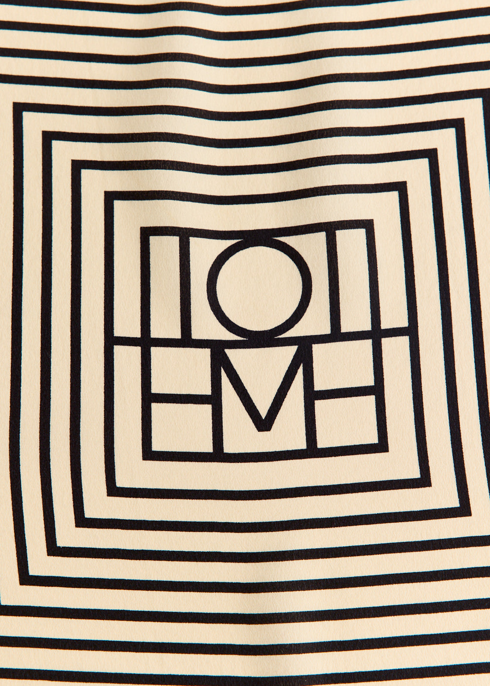 Centered Monogram Silk Scarf