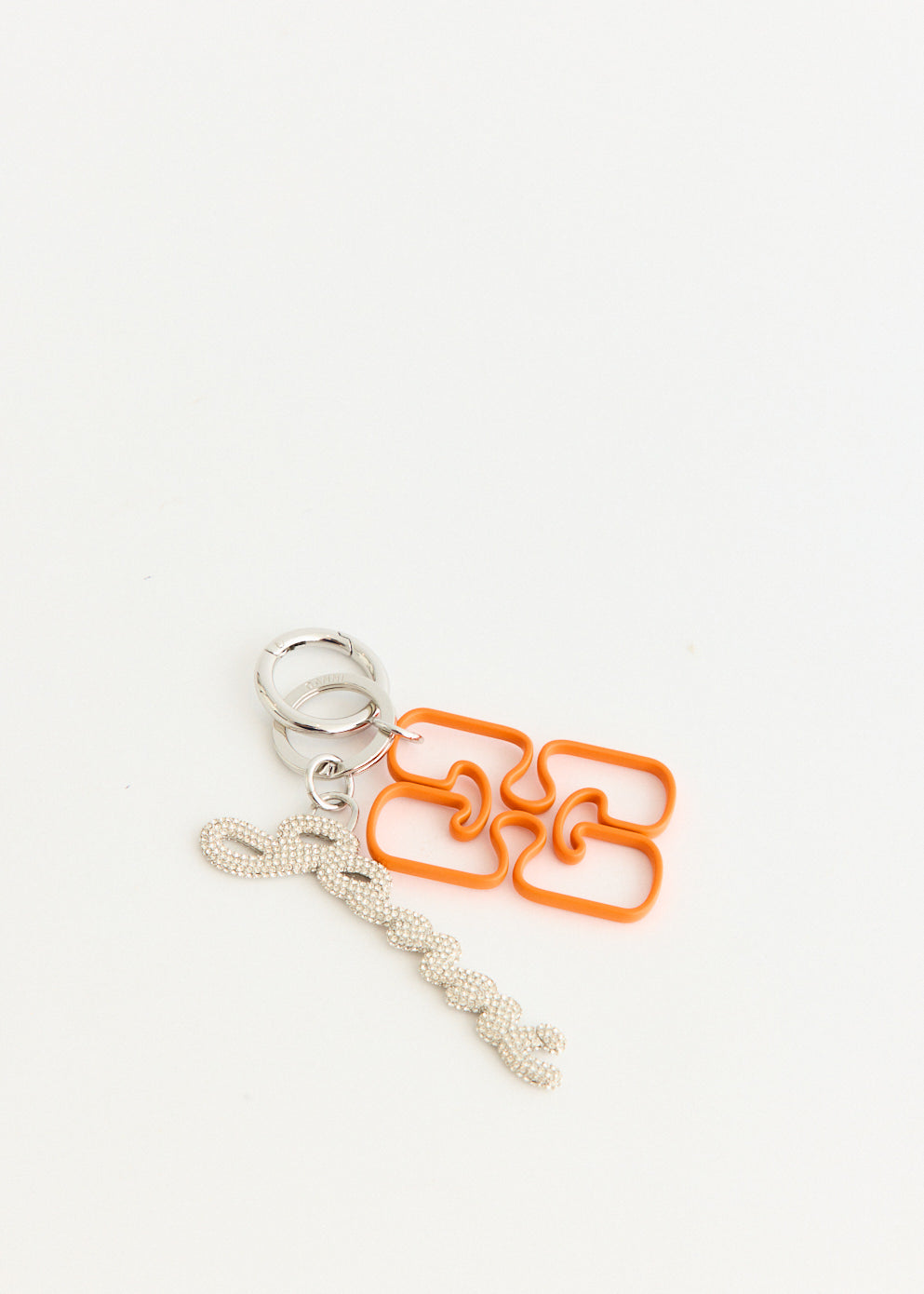 GANNI Signature Keyring