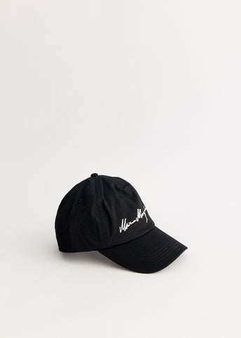 Black-Ecru Print Hat