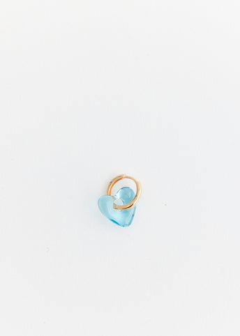 Hoop And Resin Heart Earring