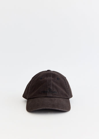 Brushed Cotton Gabardine Tonal Logo Cap