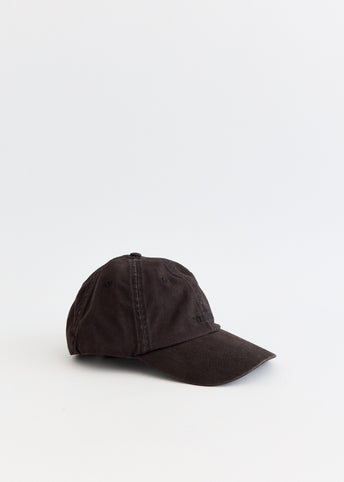 Brushed Cotton Gabardine Tonal Logo Cap