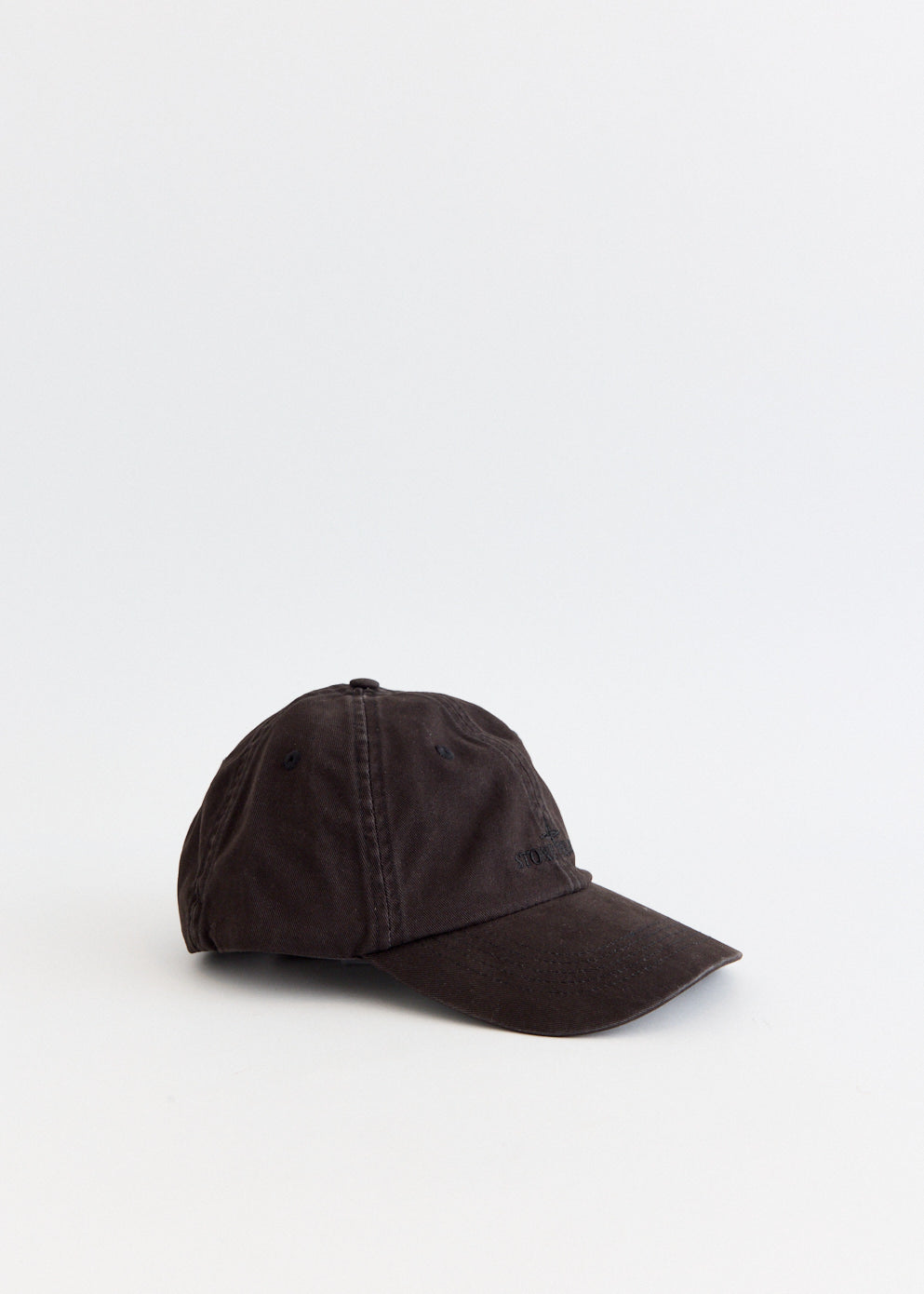 Brushed Cotton Gabardine Tonal Logo Cap
