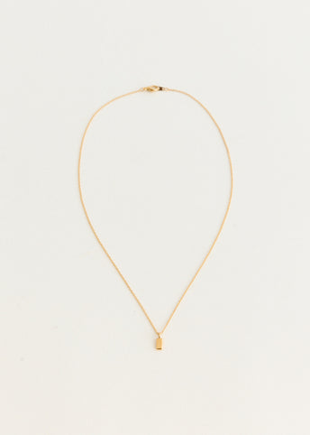 Gold Tag Necklace