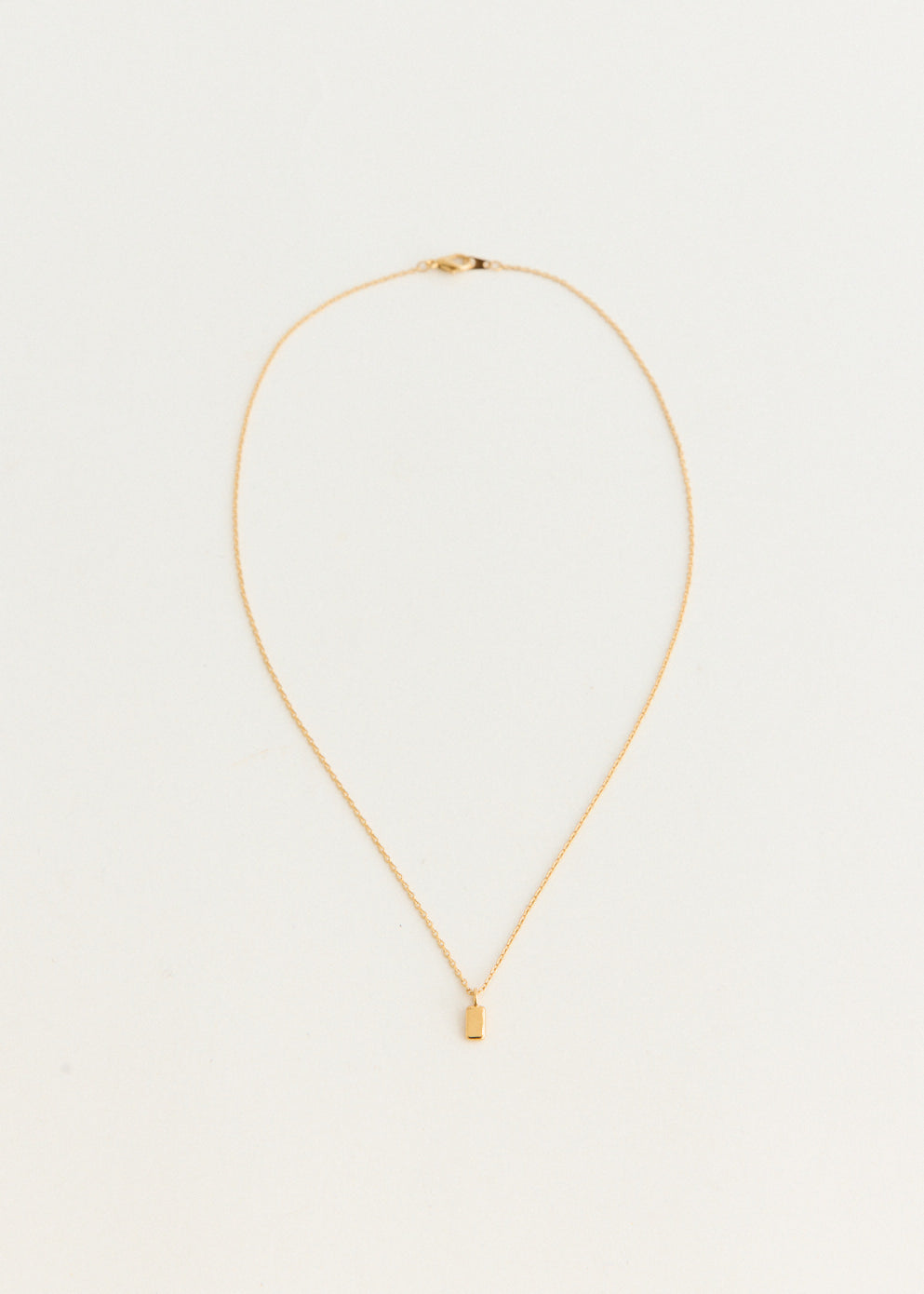 Gold Tag Necklace