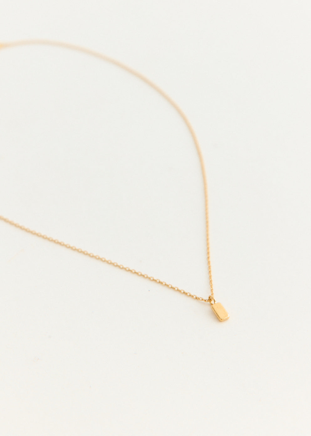 Gold Tag Necklace