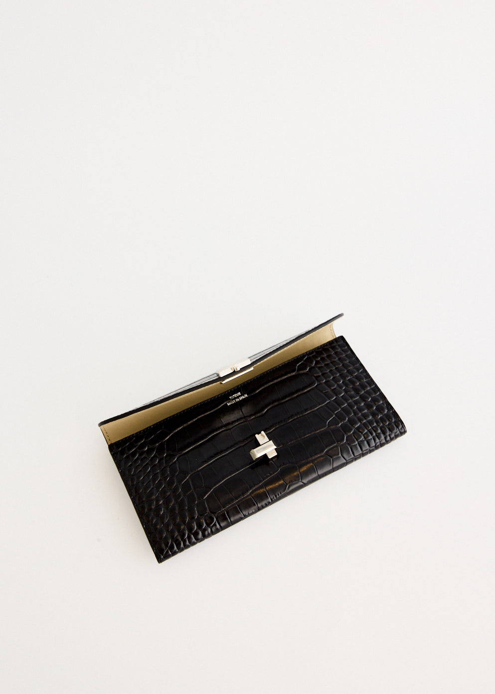 T-Lock Croco-Embossed Wallet