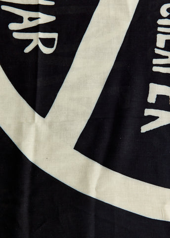Giant Peace Rayon Fringed Square Scarf
