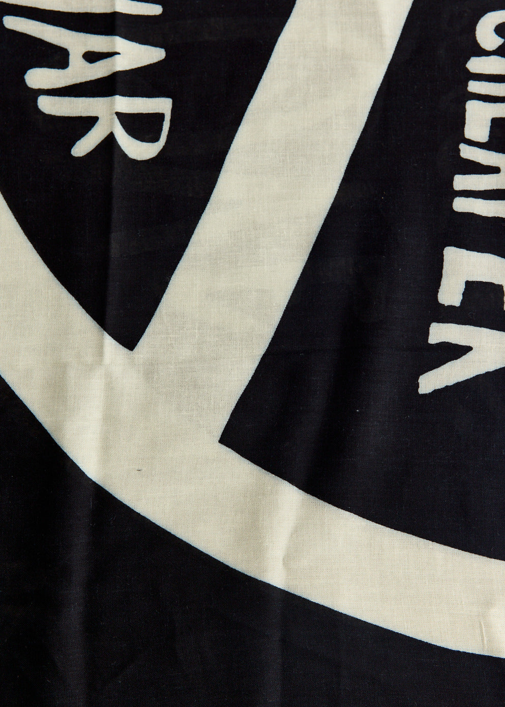 Giant Peace Rayon Fringed Square Scarf
