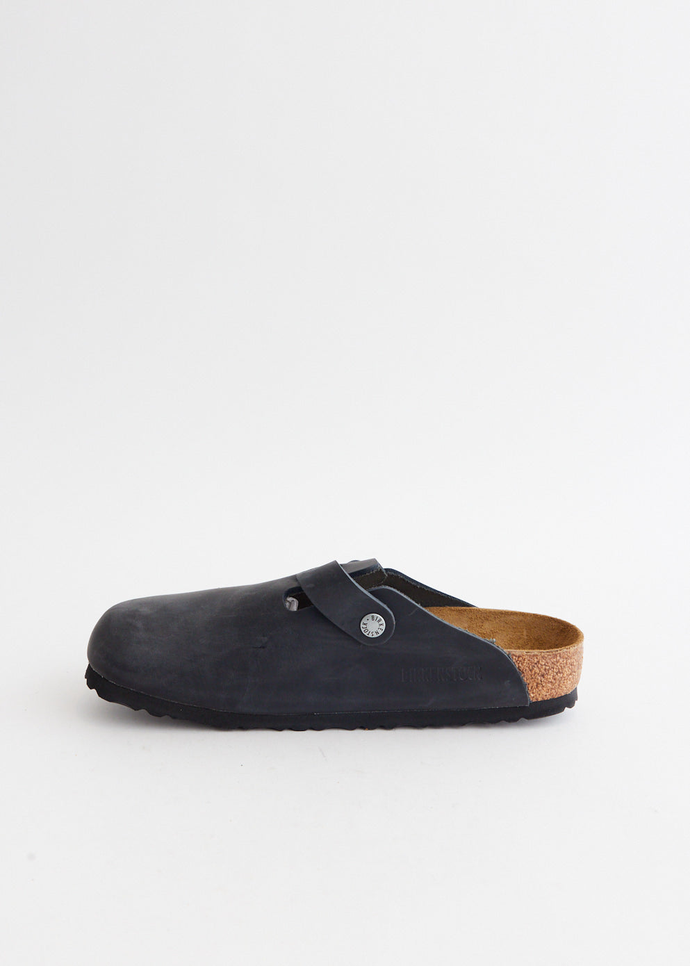 Boston Regular Oiled Leather Slides
