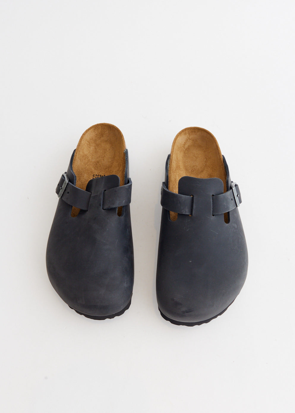 Boston Regular Oiled Leather Slides