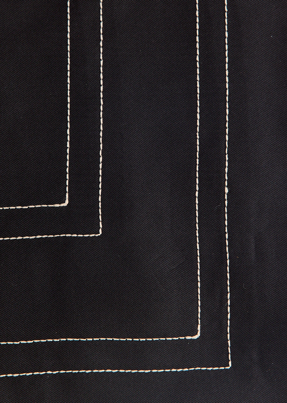 Embroidered Monogram Silk Scarf