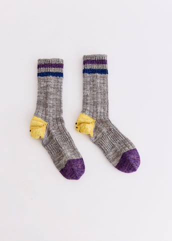 60 Yarns Grandrelle IVY RAINBOWY HAPPY Heel-Hold Socks