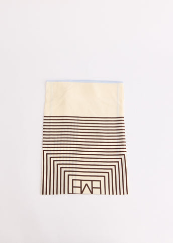 Centered Monogram Silk Scarf