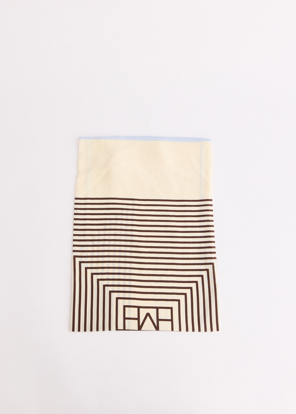 Centered Monogram Silk Scarf