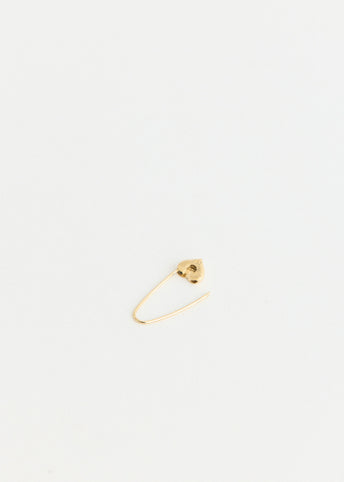 Heart Safety Pin Earring
