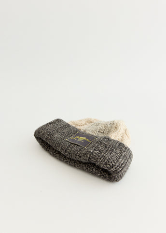 Wool Cotton Mix Knit Beanie