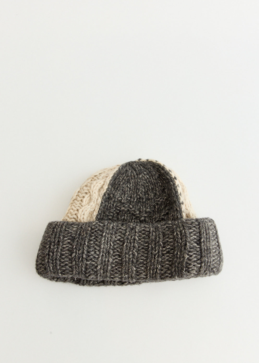 Wool Cotton Mix Knit Beanie