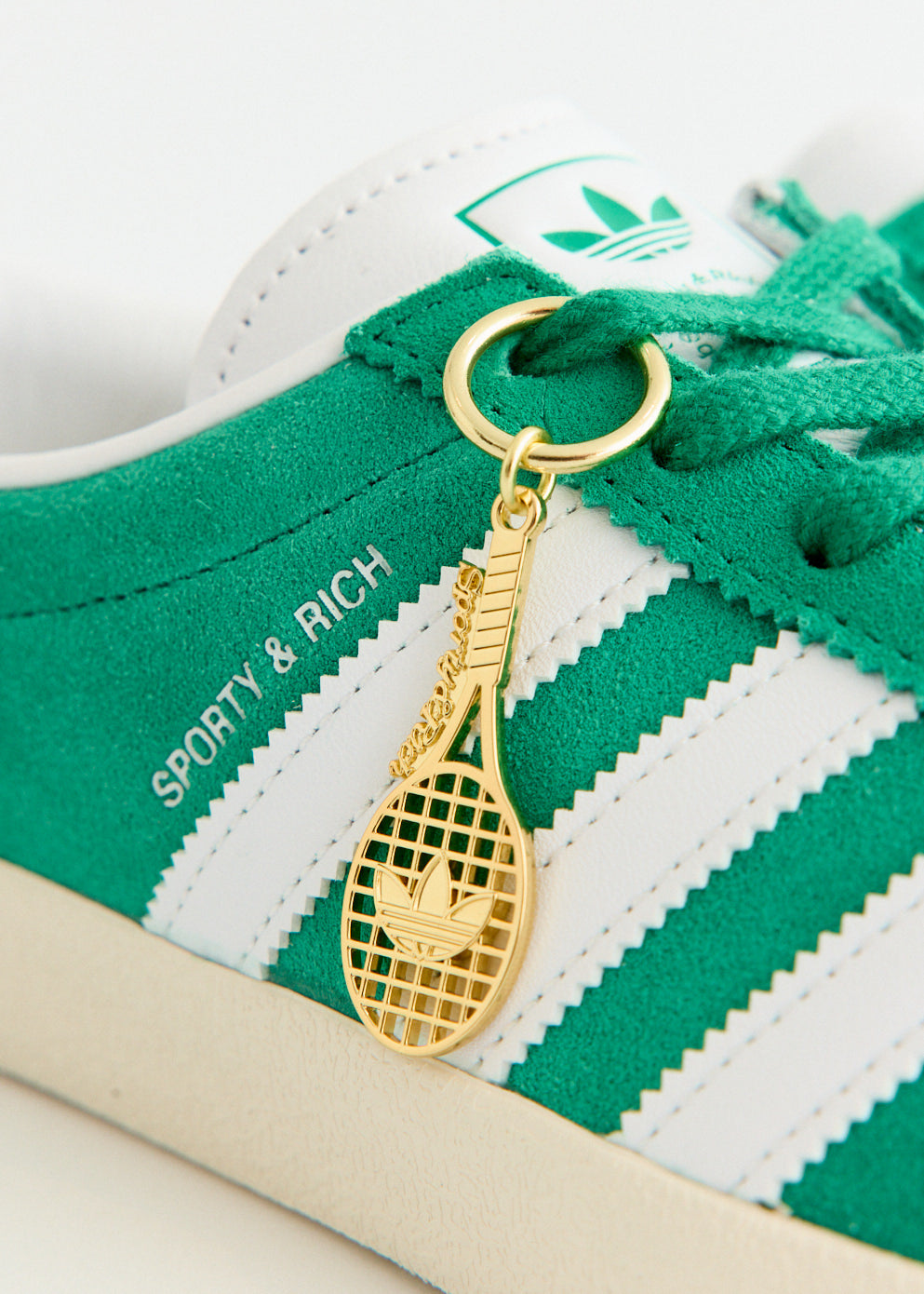 x Sporty & Rich Blanc 'Court Green' Sneakers