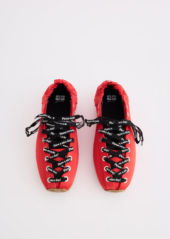 Lace Up Sporty Ballerinas