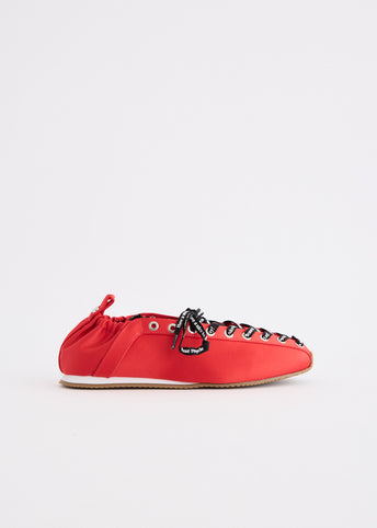 Lace Up Sporty Ballerinas