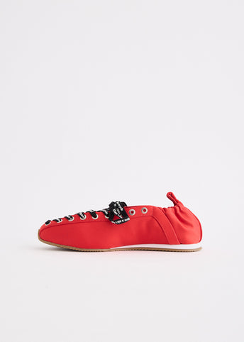 Lace Up Sporty Ballerinas