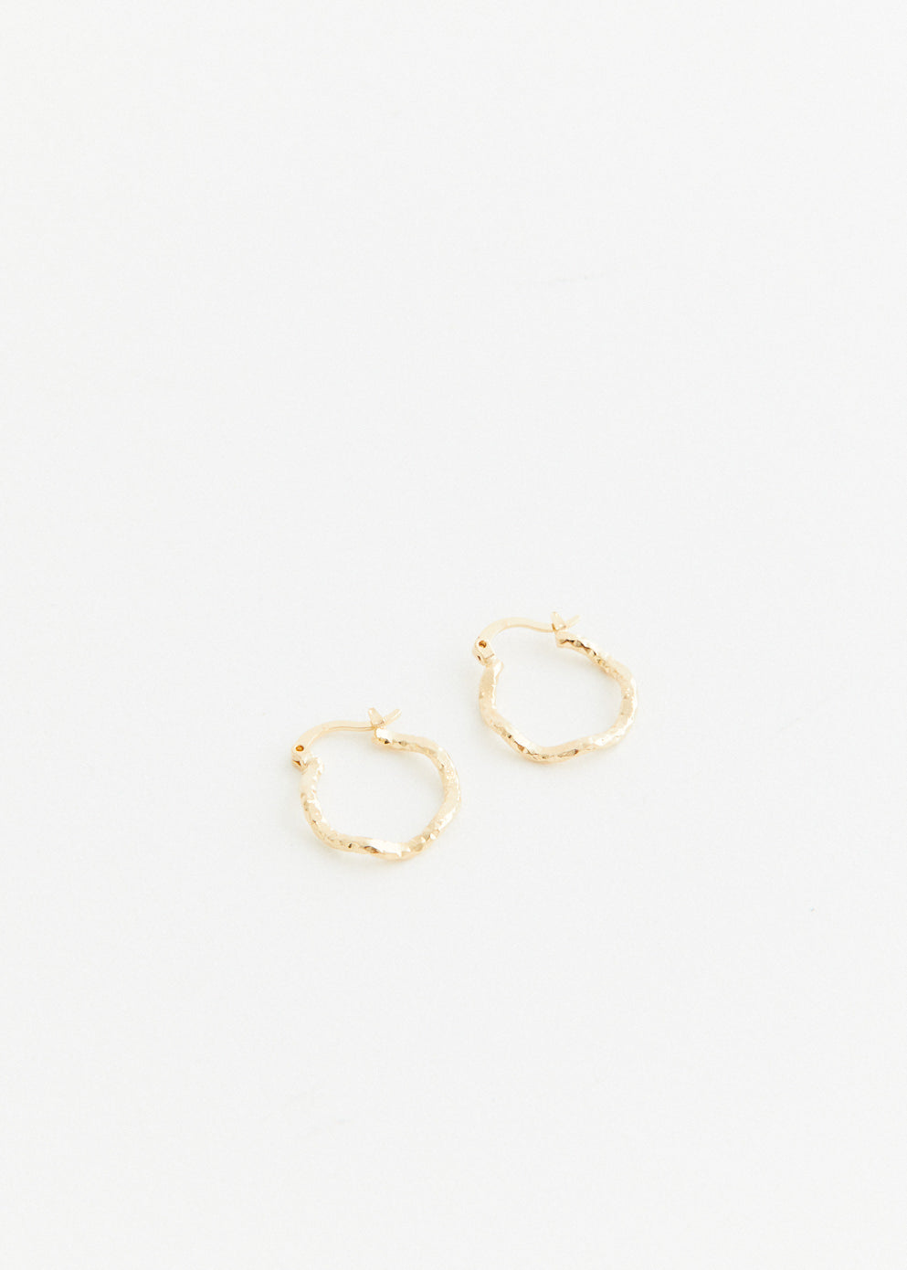 Wave Hoop Earrings