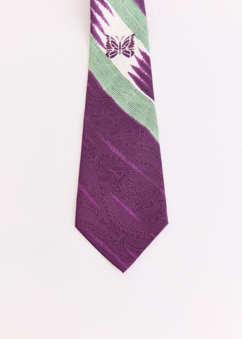 Silk Paisley Satin Neck Tie