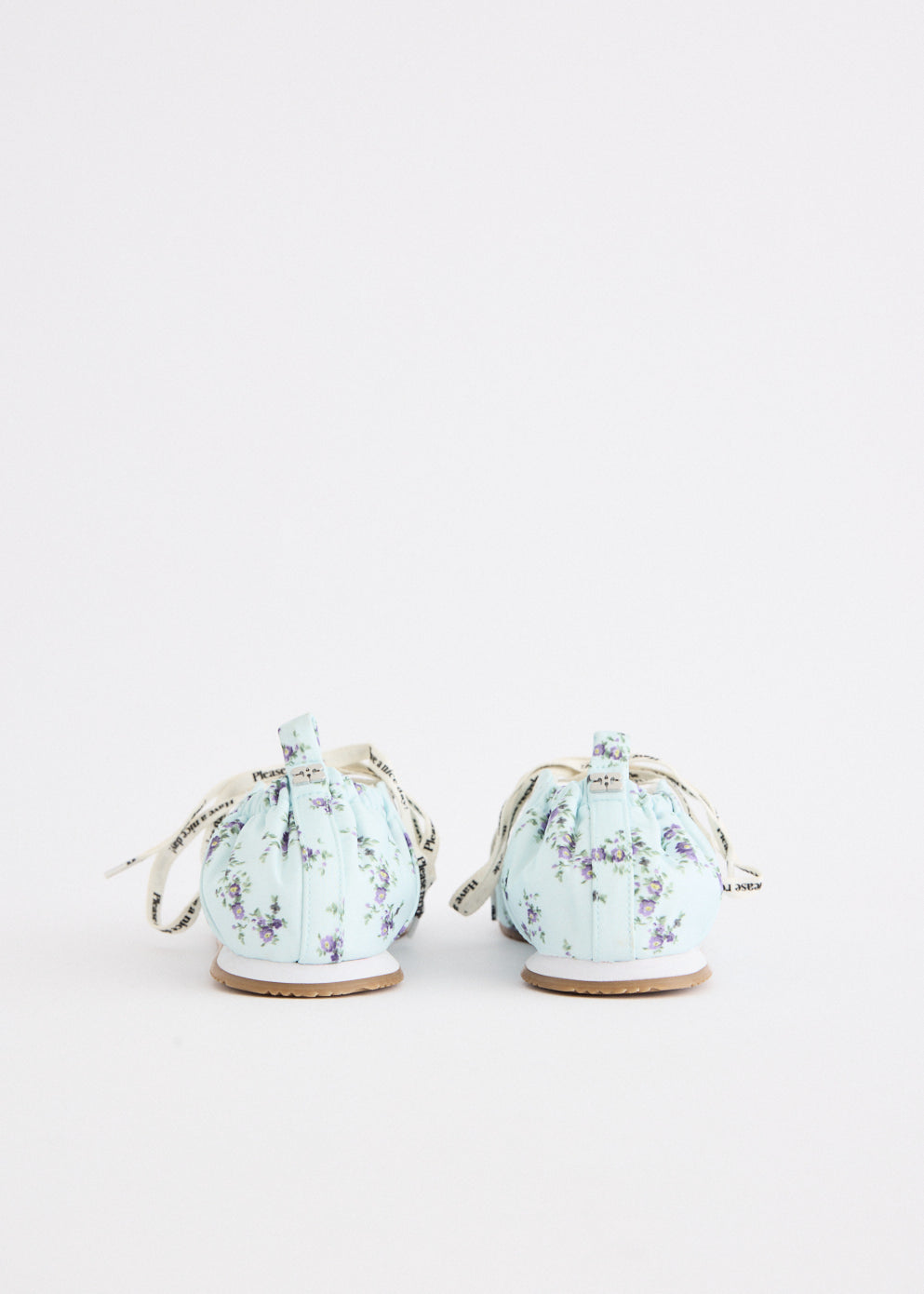 Lace Up Sporty Ballerina Nylon Printed