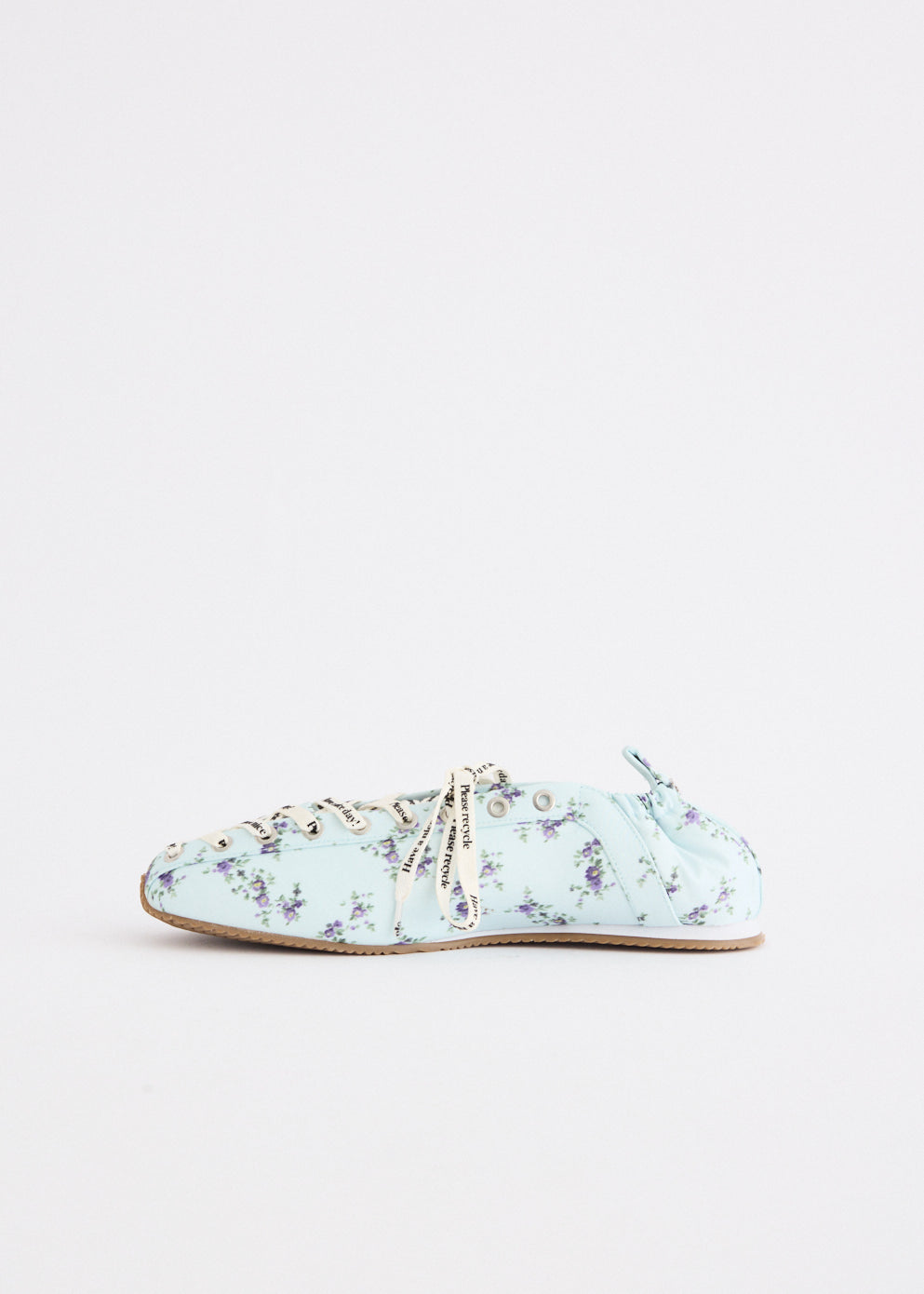 Lace Up Sporty Ballerina Nylon Printed