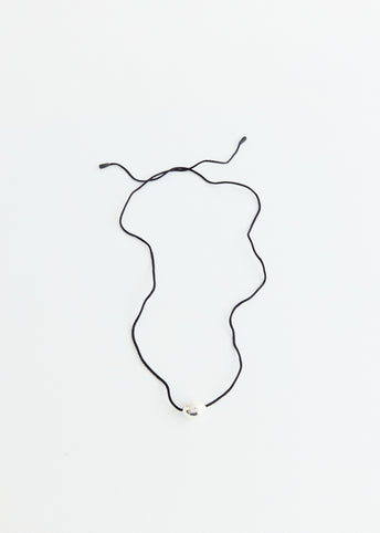 Small Silver Ellipse Necklace