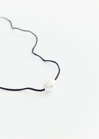 Small Silver Ellipse Necklace