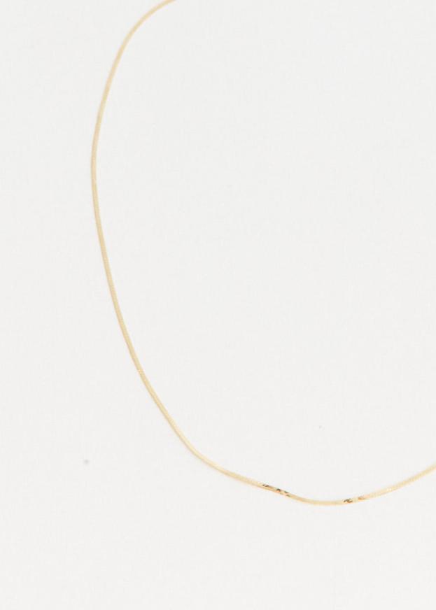 Demi Herringbone Necklace 18"