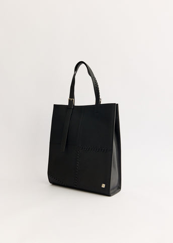 Four Grain Leather Tote Bag