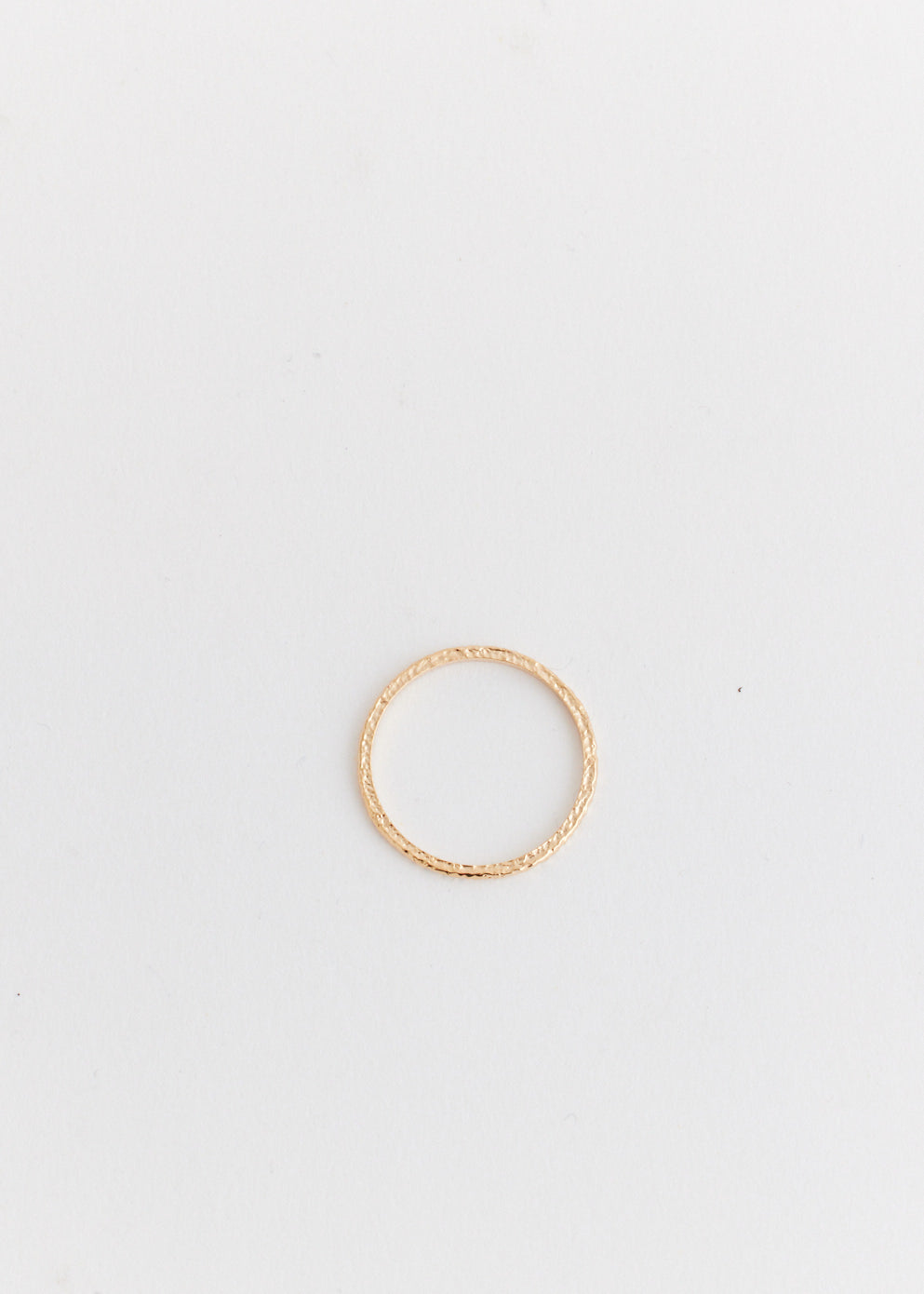 Slim Hammered Ring