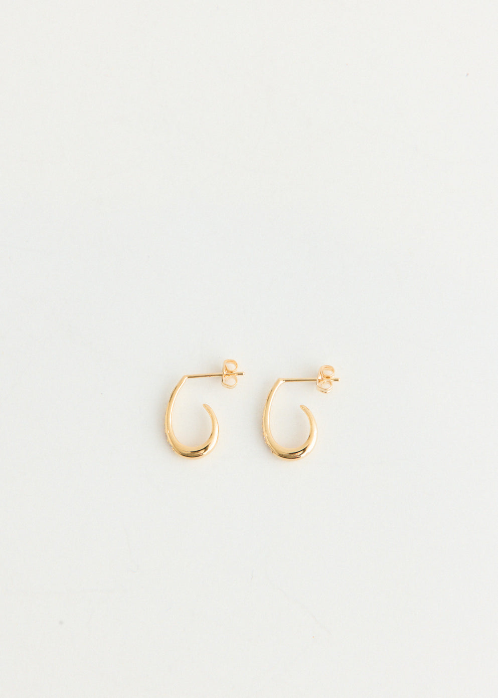 Gold Half Hoop Earrings