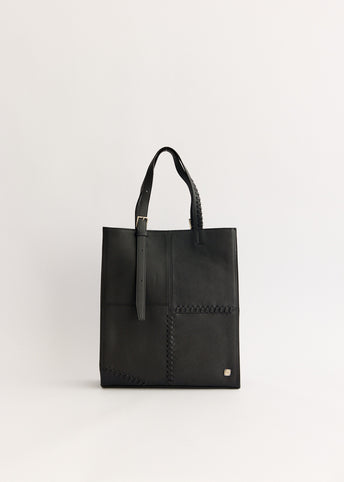 Four Grain Leather Tote Bag