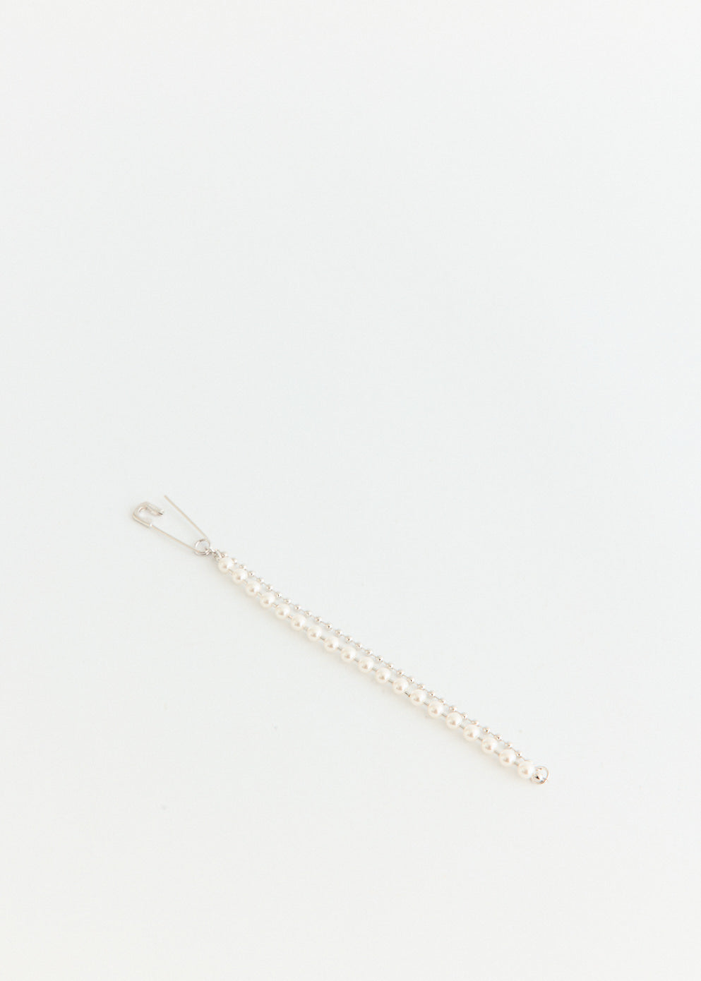 Safety Pin Pearl Bracelet
