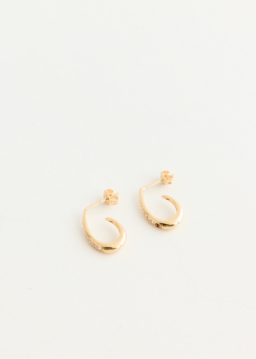 Gold Half Hoop Earrings